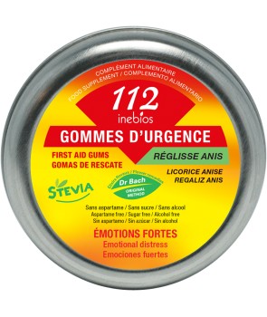 112 GOMMES D'URGENCE REGLISSE ANIS